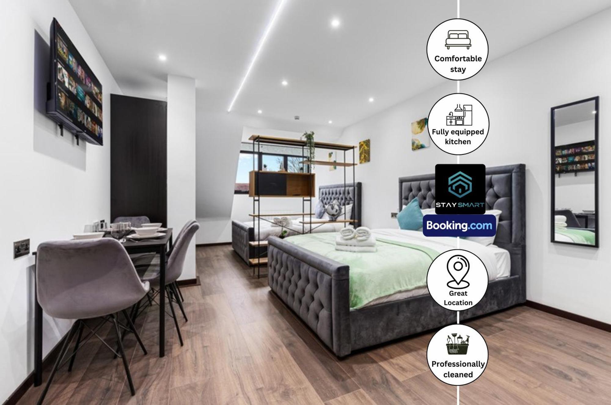 Stylish Studio Apt By Stay Smart Short Lets & Serviced Accommodation Woodstock With Free Wifi Λονδίνο Εξωτερικό φωτογραφία